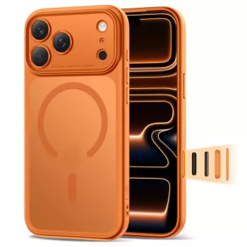 Coque TECH-PROTECT MAGPEAK MAGSAFE CC IPHONE 17 PRO MATTE COSMIC ORANGE
