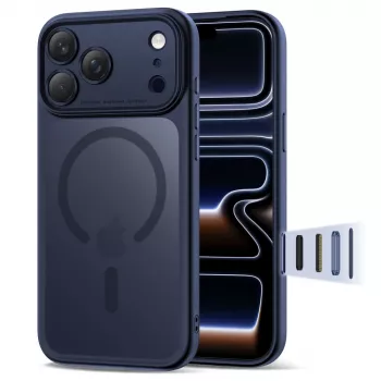 Coque TECH-PROTECT MAGPEAK MAGSAFE CC IPHONE 17 PRO MATTE DEEP BLUE