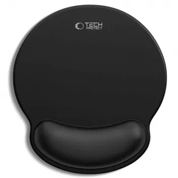 Tapis de souris TECH-PROTECT A200 avec repose-poignet en gel 25 x 22,5 cm noir