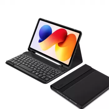 Étui avec stylet et clavier Tech-Protect SC PEN + KB pour Xiaomi Poco Pad M1 / Redmi Pad 2 Pro 12.1 noir