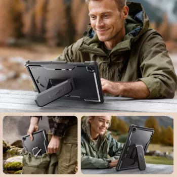 Coque Tech-Protect Kevlar PRO pour Samsung Galaxy Tab A9+ / A11+ PLUS 11.0 X210/X215/X216/X230/X235/X236 noire