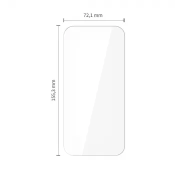 Lot de 10 protections d'écran en verre trempé TECH-PROTECT pour Apple iPhone 15 Pro Max transparentes