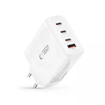 TECH-PROTECT NC140W-GAN Chargeur réseau 4 ports PD 140W / QC3.0 blanc