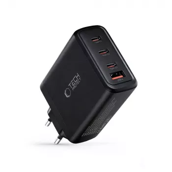 TECH-PROTECT NC140W-GAN Chargeur réseau 4 ports PD 140W / QC3.0 noir