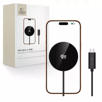 TECH-PROTECT A50 Chargeur sans fil magnétique MagSafe 25W Qi2.2 noir