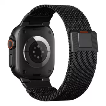 Tech-Protect Milano Vanguard pour Apple Watch 8 / 9 / 10 / 11 / SE / Ultra (44 / 45 / 46 / 49 mm) noir