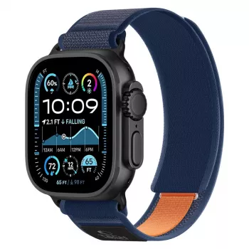 TECH-PROTECT NYLON ELITE APPLE WATCH 8 / 9 / 10 / 11 / SE / ULTRA (44 / 45 / 46 / 49 MM) bleu marine/orange