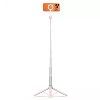 TECH-PROTECT L10S Trépied perche à selfie Bluetooth MagSafe rose/gris