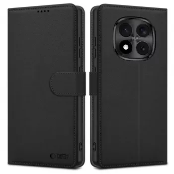 Tech-Protect Coque portefeuille pour Xiaomi Poco M8 Pro / Redmi Note 15 Pro+ Plus 5G, noir mat