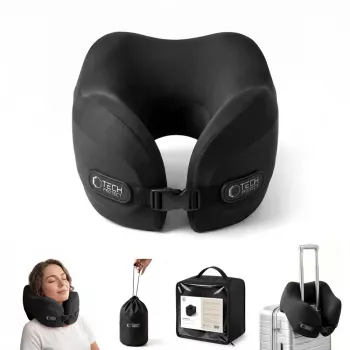 TECH-PROTECT COMFORTREST Coussin cervical de voyage noir