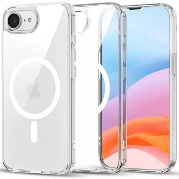Tech-Protect Flexair Hybrid MagSafe Coque pour Apple iPhone 16E/17E, transparent