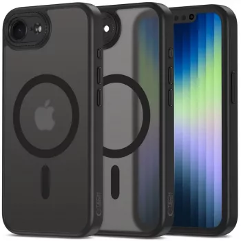 Tech-Protect Magcam MagSafe iPhone 16E/17E étui noir mat