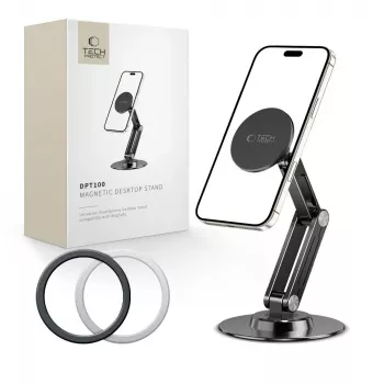 Tech-Protect DPT100 Support de bureau magnétique universel MagSafe pour téléphone, noir