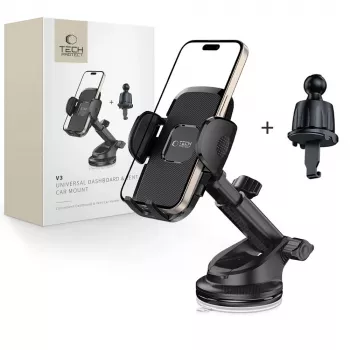 TECH-PROTECT V3 Support de voiture universel pour tableau de bord et grille d'aération noir