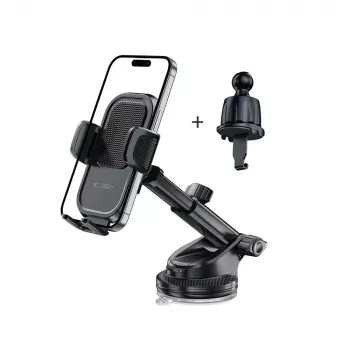 Support de voiture universel TECH-PROTECT V8 pour tableau de bord et grille d'aération, noir
