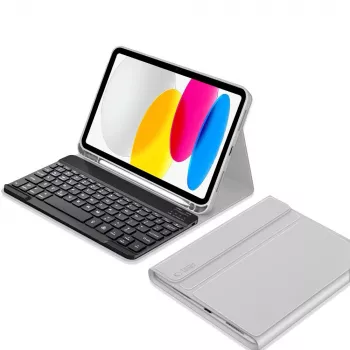 Étui clavier TECH-PROTECT SC Pen + Keyboard pour iPad 10,9 pouces (10e génération, 2022) / iPad Air 11 pouces (M2, 2024) / iPad Pro 11 pouces (M4, 2024) - gris