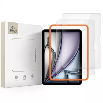 Protection d'écran en verre trempé TECH-PROTECT Easy Set+ lot de 2 pour iPad Air 11 pouces 6/7/8 (2024-2026), transparent