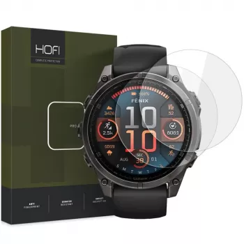 Protection d'écran en verre trempé HOFI GLASS PRO+ lot de 2 pour Garmin Fenix 8 (47 mm), transparent