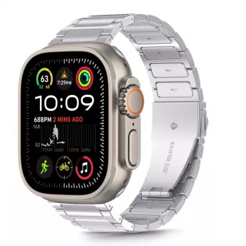 Bracelet TECH-PROTECT STAINLESS CLASSIC pour Apple Watch 8 / 9 / 10 / 11 / SE / ULTRA (44 / 45 / 46 / 49 mm), argent