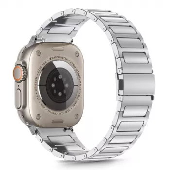 Bracelet TECH-PROTECT STAINLESS CLASSIC pour Apple Watch 8 / 9 / 10 / 11 / SE / ULTRA (44 / 45 / 46 / 49 mm), argent