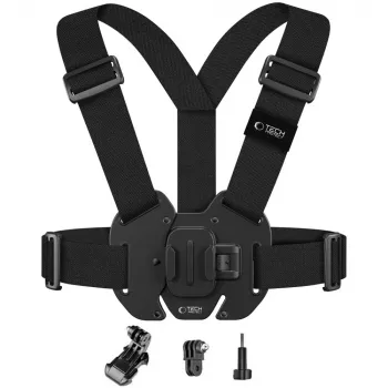 Support poitrine TECH-PROTECT GA100 pour caméras GoPro / DJI Action - noir