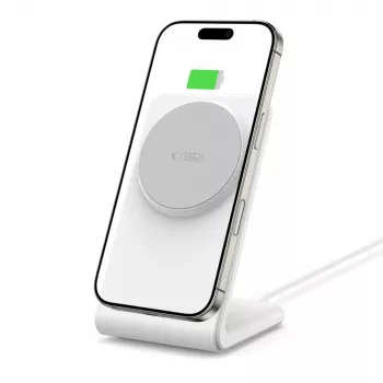 TECH-PROTECT QI15W-A38 Chargeur sans fil magnétique MagSafe Blanc