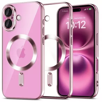 Tech-Protect MagFlex Coque MagSafe pour Apple iPhone 16 - rose