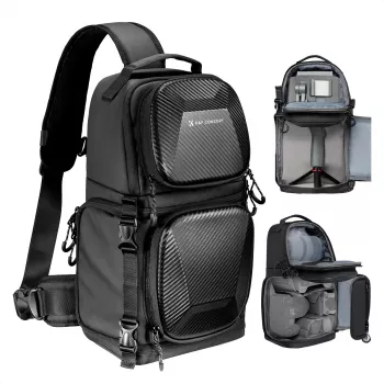K&F Concept Sac photo sling 10L bandoulière pour reflex noir KF13.176