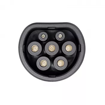 Connecteur de recharge EV type 2 Akyga AK-SC-E17, triphasé, 32 A, femelle, bleu