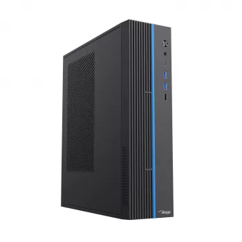 Boîtier PC SFF Akyga AK-302-01BL, Micro ATX / Mini ITX, USB-C + 2x USB 3.0 + USB 2.0, sans alimentation, noir