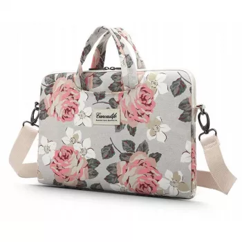 Housse d'ordinateur portable Canvaslife 15-16 White Rose