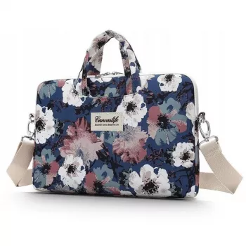 Housse d'ordinateur portable Canvaslife 15-16 pouces Blue Camellia