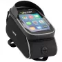Sacoche de cadre pour vélo Vayox VA0450 avec deux poches et compartiment téléphone, noire