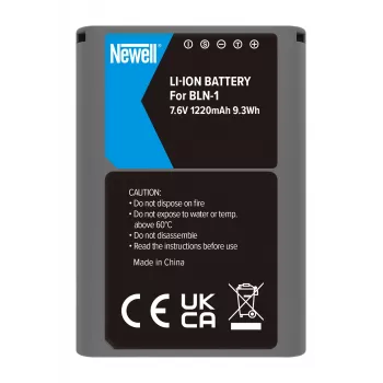 Batterie de remplacement BLN-1 Newell pour appareils photo Olympus