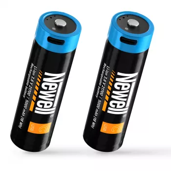 Batterie Li-ion rechargeable Newell 21700 USB-C 5000 mAh (lot de 2, blister)