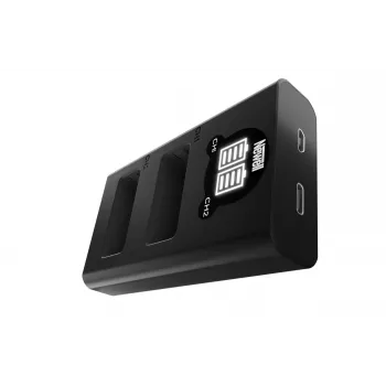 Chargeur double canal USB-C Newell DL-USB-C et kit batterie LP-E17 pour Canon