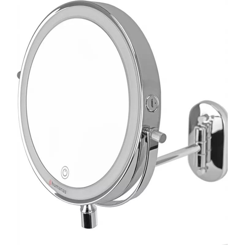 Miroir LED Humanas HS-BM01, argent