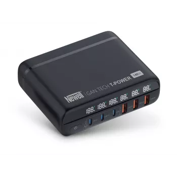 Chargeur secteur Newell GaN Tech T-Power 140 W avec set d'adaptateurs