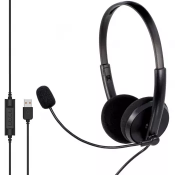 Micro-casque filaire MOZOS MTX1091ECO avec microphone USB-A