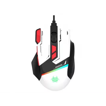Souris gaming filaire Tracer GameZone Spectra RGB, 7200 DPI, blanche (TRAMYS47840)