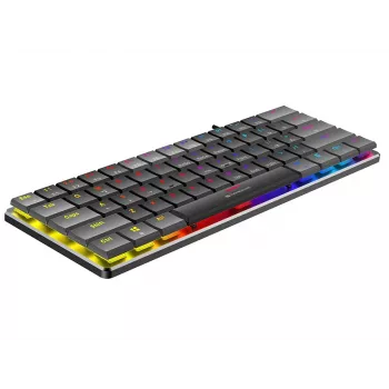 Clavier gaming mécanique filaire Tracer GameZone Keylo 61, disposition 60%, switches Outemu Red, rétroéclairage RGB, graphite