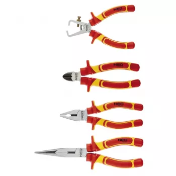Jeu de pinces isolées 1000V NEO TOOLS, 4 pièces