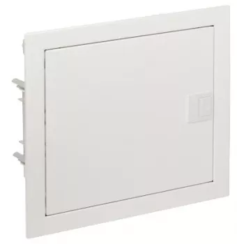 Coffret électrique en plastique ELEKTRO-PLAST MSF RP PT 14M 1x 14M N+PE IP30 IK05 329x358x94 porte métallique blanc