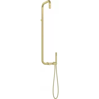 DEANTE douche de pluie avec robinet de douche Arnika Nero, noir mat, pommeau de pluie 250 mm, douchette 3 fonctions