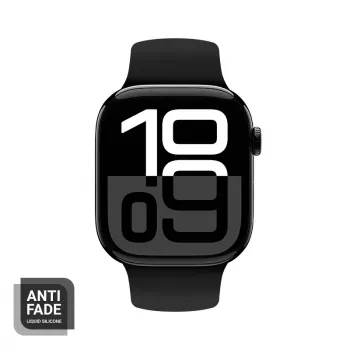 Bracelet Crong Liquid Silicone pour Apple Watch 38/40/41/42 mm (noir)