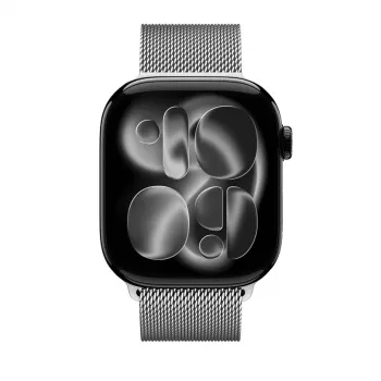 Bracelet Milanese Loop en acier inoxydable Crong Milano Steel pour Apple Watch 38/40/41/42 mm (argent)