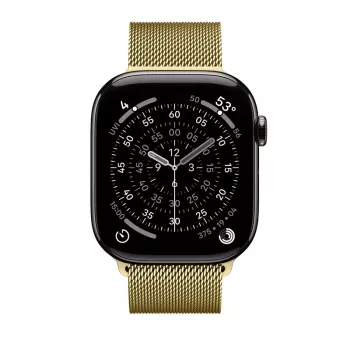Crong Milano Steel - bracelet en acier inoxydable pour Apple Watch 42/44/45/49 mm (or)