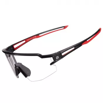 Lunettes de cyclisme ROCKBROS photochromiques UV400 modèle 10173 noir-rouge