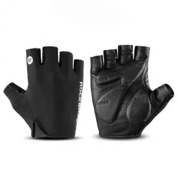 Gants de vélo à doigts coupés ROCKBROS S106BK taille M - noir