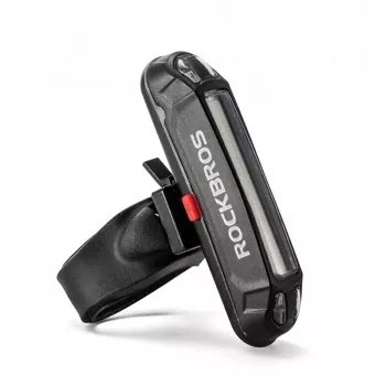 Éclairage arrière de vélo ROCKBROS A54BK avec câble micro-USB - noir